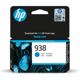 HP 938 Cyan Original Ink Cartridge (4S6X5PE)