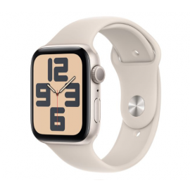 Apple Watch SE GPS 44mm Starlight Aluminium Case with Starlight Sport Band - M/L