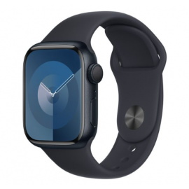 Apple Watch Series 9 GPS 41mm Midnight Aluminium Case with Midnight Sport Band - S/M