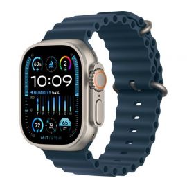 Apple Watch Ultra 2 GPS + Cellular, 49mm Titanium Case with Blue Ocean Band