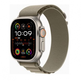 Apple Watch Ultra 2 GPS + Cellular, 49mm Titanium Case with Olive Alpine Loop - Large