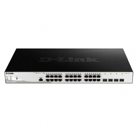 D-Link DGS-F1500-28MP 24-Port Gigabit PoE Managed Switch + 4 SFP