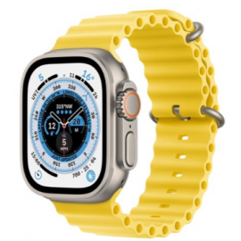Apple Watch Ultra GPS + Cellular, 49mm Titanium Case with Yellow Ocean Band
