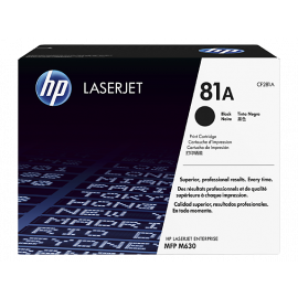 HP 81A Black Original LaserJet Toner Cartridge (CF281A)