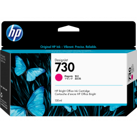 HP 730 130-ml Magenta DesignJet Ink Cartridge, P2V63A