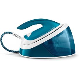 Philips PerfectCare Compact Essential Steam Generator Iron - 2400W, 120g/min Continuous Steam, 1.3L, OptimalTEMP Technology, Blue/White